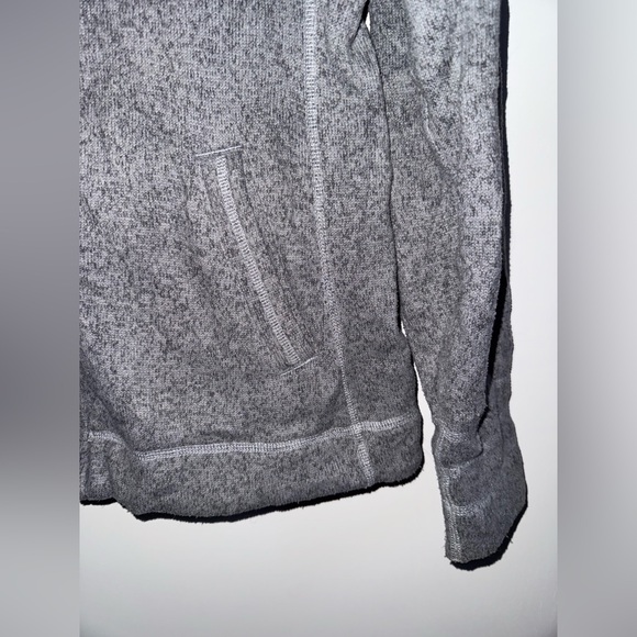 The North Face Knit Collared Zip Up Jacket Grey Polyester Women’s Size Large - Picture 6 of 14